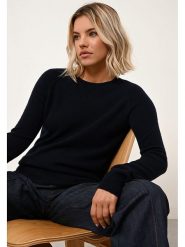 Just Cashmere Kaszmirowy sweter "Helen" w kolorze granatowym rozmiar: S. Niebieskie swetry klasyczne damskie Just Cashmere, s, z kaszmiru, bez kołnierzyka. Za 255.34 zł.
