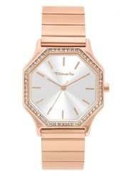 Tamaris Zegarek kwarcowy w kolorze różowozłoto-białym rozmiar: onesize. Białe, analogowe zegarki damskie Tamaris, ze stali. Za 152.99 zł.