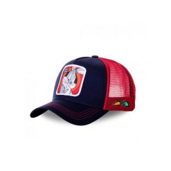 Czapka z daszkiem Capslab Looney Tunes Bugs Bunny Trucker CL/LOO/1/BUN5. Czerwone czapki z daszkiem damskie CapsLab, bez wzorów. Za 129.99 zł.