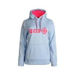 Bluza damska DUERO W V4 z regulowanym kapturem, logo i kieszenią z przodu. Niebieskie bluzy damskie Izas, l, bez wzorów, z dresówki, z kapturem. Za 182.57 zł.