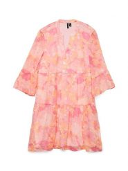 Vero Moda Sukienka w kolorze jasnoróżowo-pomarańczowym rozmiar: XL. Pomarańczowe sukienki damskie Vero Moda, bez wzorów, z materiału, bez ramiączek. Za 123.25 zł.