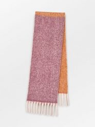 Becksöndergaard Szal w kolorze bordowo-pomarańczowym - 200 x 35 cm rozmiar: onesize. Czerwone szaliki damskie Becksöndergaard, bez wzorów, z materiału. Za 173.99 zł.