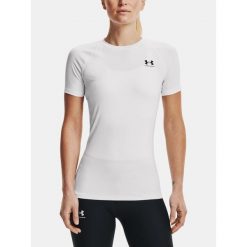 Koszulka treningowa damska Under Armour HeatGear Compression. Białe koszulki sportowe damskie Under Armour, xl, bez wzorów, bez ramiączek. Za 149.95 zł.