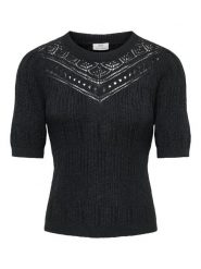 JDY Sweter "Desha" w kolorze czarnym rozmiar: M. Czarne swetry klasyczne damskie JDY, m, bez kołnierzyka. Za 90.95 zł.