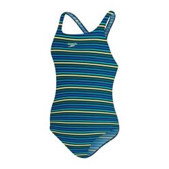 Strój Kąpielowy Speedo Printed Medalist – Granatowo-zielony – Rozmiar 30. Niebieskie stroje jednoczęściowe Speedo, bez wzorów. Za 828.54 zł.