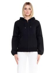 Bluza miękka z bawełna z kaptur na co dzień. Fioletowe bluzy damskie LEONE 1947 APPAREL, m, bez wzorów, z bawełny, bez kaptura. Za 105.21 zł.