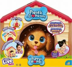Interaktywne,przytulanka Cobi Little Live Pets 26477 Piesek z Domkiem. Brązowe przytulanki i maskotki Cobi. Za 345.00 zł.