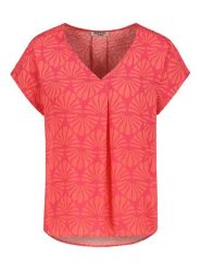 Sublevel Bluzka w kolorze różowo-brzoskwiniowym rozmiar: M. Pomarańczowe bluzki damskie Sublevel, m, bez wzorów, z wiskozy, klasyczne, bez kołnierzyka, bez ramiączek. Za 65.54 zł.