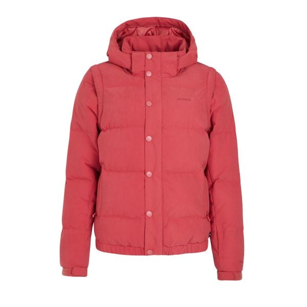 Damska kurtka narciarska Protest Prtaspen. Czerwone kurtki damskie Protest, na zimę, bez wzorów, bez kaptura. W wyprzedaży za 837.00 zł.