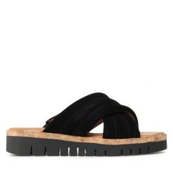 Klapki s.Oliver. Czarne klapki damskie S.Oliver, bez wzorów, bez obcasa, bez zapięcia. Za 239.99 zł.