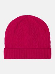 Just Cashmere Kaszmirowa czapka "Cleo" w kolorze różowym rozmiar: onesize. Różowe czapki damskie Just Cashmere, bez wzorów, z kaszmiru. Za 149.31 zł.