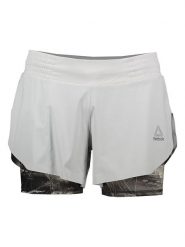 Reebok Szorty sportowe "Combat" w kolorze szarym rozmiar: M. Szare spodenki sportowe damskie Reebok, m, bez wzorów, outdoorowe. Za 149.45 zł.