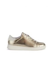 Geox Skórzane sneakersy "Jaysen" w kolorze złoto-białym rozmiar: 40. Białe obuwie sportowe damskie Geox, z materiału, bez zapięcia. Za 324.95 zł.