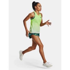 Koszulka damska tank top UNDER ARMOUR CICADA 1378404 bez rękawów. Zielone koszulki damskie Under Armour, m, bez wzorów, bez kołnierzyka, bez ramiączek. Za 149.99 zł.