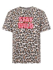 Zwillingsherz Koszulka "Stay Wild" ze wzorem rozmiar: M. Bluzki damskie Zwillingsherz, m, bez wzorów, bez kołnierzyka, bez ramiączek. Za 105.14 zł.