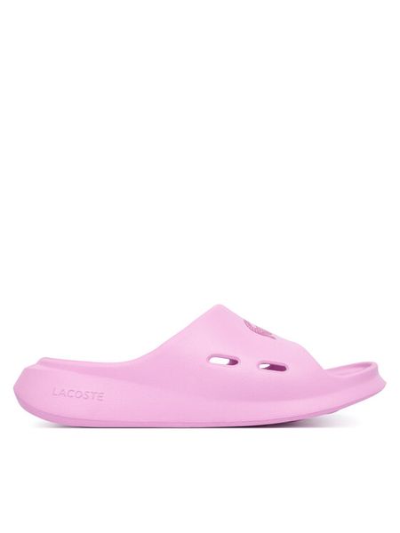 Lacoste Klapki Meduz 51CFA0002 LP2 Różowy. Czerwone klapki damskie Lacoste, bez wzorów, z syntetyku, bez obcasa, bez zapięcia. Za 198.99 zł.