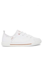 Skechers Sneakersy BOBS B Cute 2.0 114150/WHT Biały. Białe obuwie sportowe damskie Skechers, ze skóry, bez zapięcia. Za 229.99 zł.