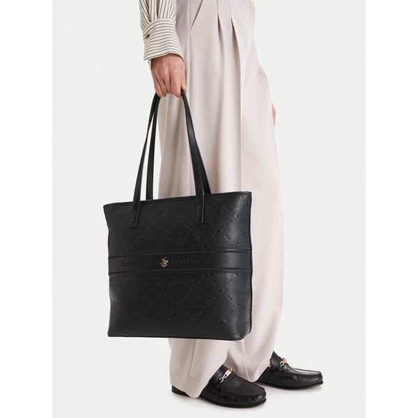Torebka Beverly Hills Polo Club. Czarne shopper bag Beverly Hills Polo Club, bez dodatków. Za 135.99 zł.