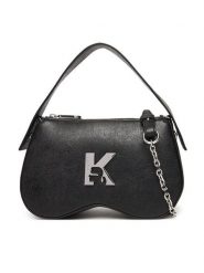 Karl Lagerfeld Jeans Torebka A3W30213 Czarny. Czarne torebki klasyczne damskie Karl Lagerfeld Jeans, z jeansu, bez dodatków. Za 659.99 zł.