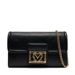 Torebka LOVE MOSCHINO. Czarne torebki wieczorowe damskie Love Moschino, bez wzorów, bez dodatków. Za 499.99 zł.