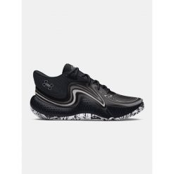 Buty do koszykówki Under Armour Spawn 6 Mid. Czarne obuwie sportowe damskie Under Armour, bez zapięcia, do koszykówki. Za 379.99 zł.
