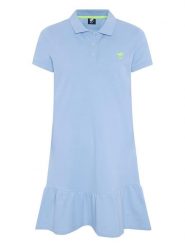 Polo Sylt Sukienka polo w kolorze błękitnym rozmiar: M. Niebieskie sukienki damskie Polo Sylt, bez wzorów, z bawełny, bez ramiączek. Za 132.36 zł.