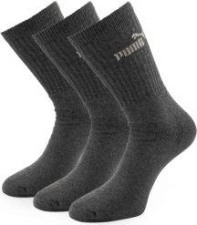 Skarpety Puma Crew Sock 3 szt. Szare 35-38. Szare skarpetki damskie Puma, bez wzorów, z bawełny. Za 131.99 zł.