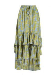BLE Spódnica w kolorze niebiesko-żółtym rozmiar: M/L. Niebieskie spódnice damskie BLE, l, bez wzorów, maxi. Za 86.95 zł.
