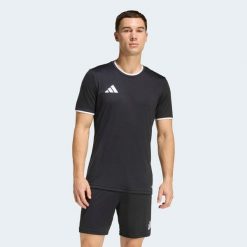 Koszulka piłkarska ADIDAS Entrada 26. Koszulki damskie Adidas, l, bez wzorów, prążkowane, bez kołnierzyka, bez ramiączek. Za 89.99 zł.