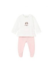 Mayoral Komplet bluzka i półśpiochy 1593 Różowy Regular Fit. Czerwone bluzki i koszule dziewczęce Mayoral, bez wzorów, z bawełny, bez kołnierzyka, bez ramiączek. Za 122.99 zł.