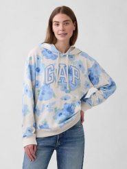 GAP Bluza w kolorze kremowo-błękitnym rozmiar: XL. Brązowe bluzy damskie GAP, xl, bez wzorów, z kapturem. Za 105.38 zł.