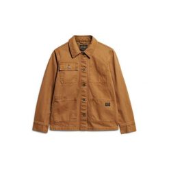 Kurtka damska Superdry Chore. Brązowe kurtki damskie Superdry, bez wzorów, bez kaptura. W wyprzedaży za 444.30 zł.