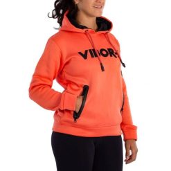 Bluza damska z kapturem Vibora Yarara. Brązowe bluzy damskie VIBORA, xs, bez wzorów, z materiału, z kapturem. Za 191.80 zł.
