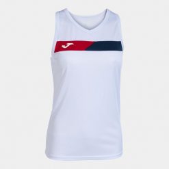 Tank top tenisowy damski Joma Court Sleeveless. Niebieskie koszulki sportowe damskie Joma, xs, bez wzorów, bez ramiączek, tenisowe. Za 56.99 zł.