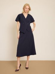 BGN Spódnica w kolorze granatowym rozmiar: 36. Niebieskie spódnice damskie BGN, na imprezę, bez wzorów, midi. Za 86.99 zł.