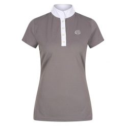 Damska koszulka polo na zawody Euro-Star Hannah. Brązowe koszulki damskie EURO-STAR, bez wzorów, bez kołnierzyka, bez ramiączek. Za 207.50 zł.