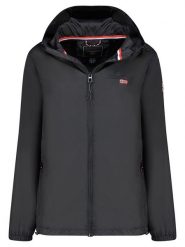 Geographical Norway Kurtka przejściowa "Daril" w kolorze czarnym rozmiar: XL. Czarne kurtki damskie Geographical Norway, xl, z aplikacjami, bez kaptura. Za 144.92 zł.