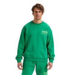 Bluza DIADORA SWEATSHIRT CREW MANIFESTO. Czerwone bluzy damskie Diadora, s, bez wzorów, z bawełny, bez kaptura. Za 119.99 zł.