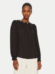 Rinascimento Bluzka CFC0019769002 Czarny Regular Fit. Czarne bluzki damskie Rinascimento, xs, bez wzorów, z syntetyku, bez kołnierzyka, bez ramiączek. Za 299.99 zł.