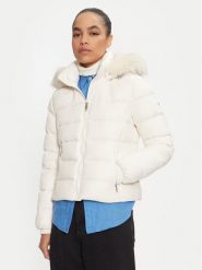 Tommy Hilfiger Kurtka puchowa WW0WW43520 Écru Regular Fit. Kurtki damskie Tommy Hilfiger, l, bez wzorów, z puchu, bez kaptura. Za 909.99 zł.