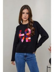 Soft Cashmere Sweter w kolorze czarnym rozmiar: 34/36. Czarne swetry klasyczne damskie Soft Cashmere, z kaszmiru, bez kołnierzyka. Za 87.81 zł.