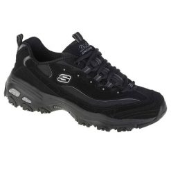 Buty sportowe Sneakersy damskie, Skechers D Lites Biggest Fan. Czarne obuwie sportowe casual damskie Skechers, z materiału, bez zapięcia. Za 289.99 zł.