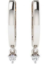 Vittoria Jewels Złote kolczyki-kreole z diamentami rozmiar: onesize. Szare kolczyki damskie Vittoria Jewels, z diamentem, złote. Za 1,035.99 zł.