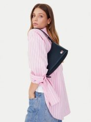 Tommy Jeans Torebka Tjw Cool Shoulder Bag AW0AW17873 Granatowy. Niebieskie torebki klasyczne damskie Tommy Jeans, z jeansu, bez dodatków. Za 249.99 zł.