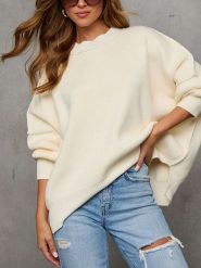 LA Angels Sweter w kolorze kremowym rozmiar: L. Brązowe swetry klasyczne damskie LA Angels, l, bez kołnierzyka. Za 192.33 zł.