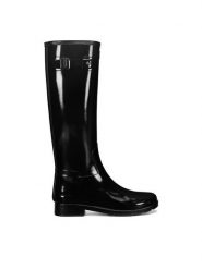 Hunter Kalosze WFT2200RGL Czarny. Czarne kalosze damskie Hunter, bez wzorów, z kauczuku. Za 449.99 zł.