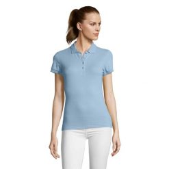 Damska Koszulka Polo Passion. Niebieskie koszulki sportowe damskie SOL'S, l, bez wzorów, bez ramiączek. Za 57.99 zł.