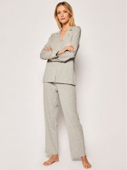Lauren Ralph Lauren Piżama I819950 Szary. Szare piżamy damskie Lauren Ralph Lauren, bez wzorów, z bawełny, bez ramiączek. Za 499.99 zł.