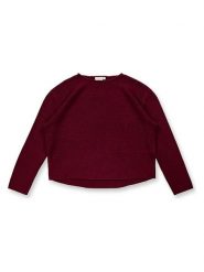 Sense Organics Sweter "Laissa" w kolorze czerwonym rozmiar: 38. Czerwone swetry klasyczne damskie Sense Organics, z bawełny, bez kołnierzyka. Za 190.18 zł.