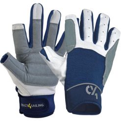 Rękawice Żeglarskie Cruising C4S. Niebieskie rękawiczki damskie CRAZY4SAILING, bez wzorów. Za 116.60 zł.